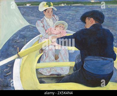 Dipinto dell'artista americana Mary Cassatt (1844-1926) The Boating Party (1893-1894) Foto Stock