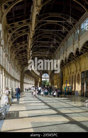 Spa colonnades a Marienbad/Mariánské Lázne (Repubblica Ceca) Foto Stock