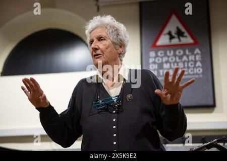 Roma, 14/03/2017: Giovanna Marini insegnante della lezione di modi del canto Contadino, Scuola Popolare di musica di Testaccio. © Andrea Sabbadini Foto Stock