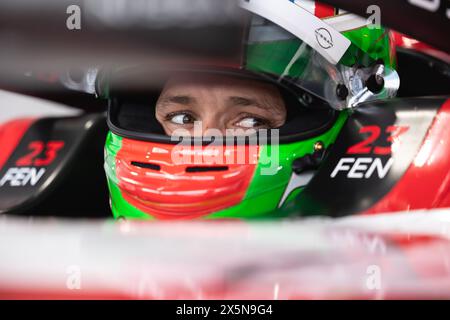 Berlino, Allemagne. 10 maggio 2024. FENESTRAZ Sacha (fra), Nissan Formula e Team, Nissan e-4ORCE 04, ritratto durante l'ePrix di Berlino 2024, 7° incontro del Campionato Mondiale ABB FIA di Formula e 2023-24, sul circuito di Tempelhof Airport Street dal 10 al 12 maggio 2024 a Berlino, Germania - foto André Ferreira/DPPI credito: DPPI Media/Alamy Live News Credit: DPPI Media/Alamy Live News Foto Stock