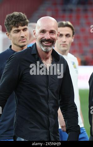 Liegi, Belgio. 10 maggio 2024. Il capo-allenatore di Westerlo, Bart Goor, nella foto prima di una partita di calcio tra Standard de Liege e KVC Westerlo, venerdì 10 maggio 2024 a Liegi, il giorno 8 (su 10) dei play-off europei della prima divisione del campionato belga "Jupiler Pro League" 2023-2024. BELGA PHOTO BRUNO FAHY credito: Belga News Agency/Alamy Live News Foto Stock