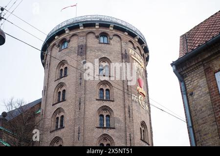 Copenaghen, Danimarca - 6 aprile 2024: Esterno della Torre Rotonda. Foto Stock