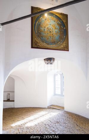 Copenaghen, Danimarca - 6 aprile 2024: L'interno della Torre Rotonda. Foto Stock