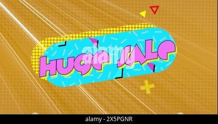 Immagine di un enorme testo di vendita su sentieri leggeri Foto Stock