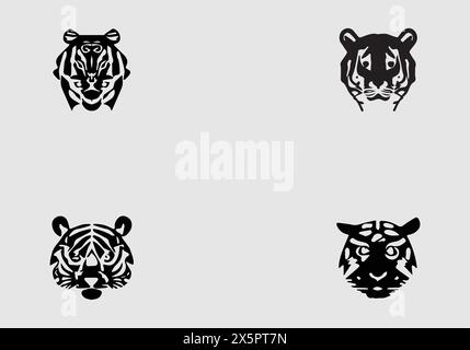 Design minimalista ed elegante con icone Berger Picard Illustrazione Vettoriale