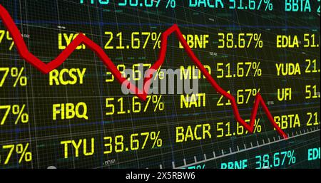 Immagine dell'elaborazione dei dati e della registrazione delle statistiche Foto Stock