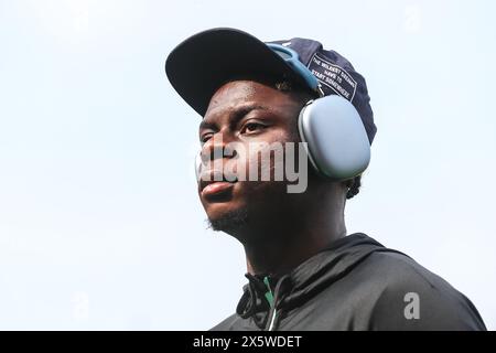 Nottingham, Regno Unito. 11 maggio 2024. Wesley Fofana del Chelsea arriva in vista della partita di Premier League Nottingham Forest vs Chelsea al City Ground, Nottingham, Regno Unito, 11 maggio 2024 (foto di Gareth Evans/News Images) a Nottingham, Regno Unito, il 5/11/2024. (Foto di Gareth Evans/News Images/Sipa USA) credito: SIPA USA/Alamy Live News Foto Stock