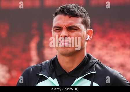 Nottingham, Regno Unito. 11 maggio 2024. Thiago Silva del Chelsea arriva davanti alla partita di Premier League Nottingham Forest vs Chelsea al City Ground, Nottingham, Regno Unito, 11 maggio 2024 (foto di Gareth Evans/News Images) a Nottingham, Regno Unito, il 5/11/2024. (Foto di Gareth Evans/News Images/Sipa USA) credito: SIPA USA/Alamy Live News Foto Stock