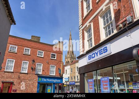 Grandi magazzini Boyes a Newark on Trent, Regno Unito Foto Stock