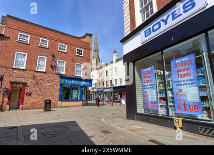 Grandi magazzini Boyes a Newark on Trent, Regno Unito Foto Stock