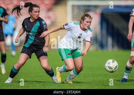 11 maggio 2024, Cork, Irlanda - Women's Premier Division: Cork City FC (2) vs Shamrock Rovers FC (1) Foto Stock