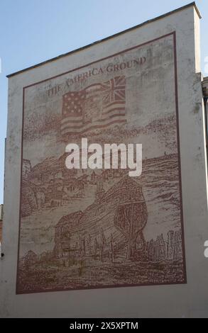 Il murale America Ground Hastings UK Foto Stock