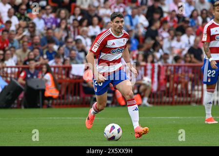 Granada, Spagna. 11 maggio 2024. Sergio Ruiz del Granada CF durante la partita di Liga tra Granada CF e Real Madrid CF allo stadio Nuevo Los Cármenes l'11 maggio 2024 a Granada, Spagna. (Foto di José M Baldomero/Pacific Press) credito: Pacific Press Media Production Corp./Alamy Live News Foto Stock