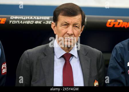 San Pietroburgo, Russia. 11 maggio 2024. Alexander Stelmakh, il capo della squadra del CSKA visto in azione durante la partita di calcio della Premier League russa tra Zenit San Pietroburgo e CSKA Mosca alla Gazprom Arena. Punteggio finale; Zenit 0:1 CSKA. (Foto di Maksim Konstantinov/SOPA Images/Sipa USA) credito: SIPA USA/Alamy Live News Foto Stock