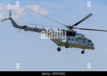 Mi-171SH all'AIRVG Air Show 2024 a Zagabria, Croazia Foto Stock