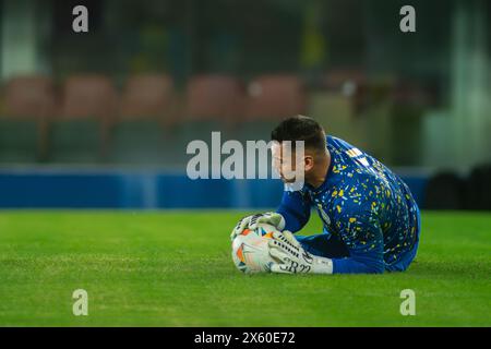 Sergio 'Chiquito' Romero - sportivo Trinidense (1) contro Club Atletico Boca Juniors (2) partita, fase gruppo (D) CONMEBOL Sudamericana 2024. Foto Stock