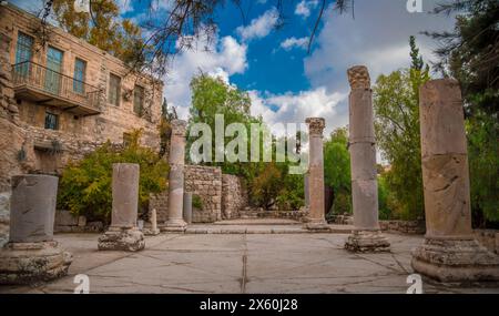 Un Memorial Graffiti trovato su un muro ad Amman, in Giordania, tra la mia passeggiata mattutina nel 2018 Foto Stock