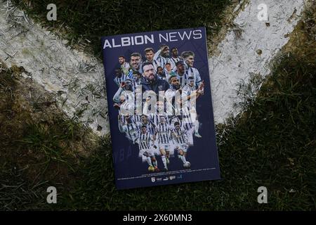 West Bromwich, Regno Unito. 12 maggio 2024. Il programma di oggi in vista del Play-Off del Campionato Sky Bet, semifinale, prima partita di West Bromwich Albion vs Southampton all'Hawthorns, West Bromwich, Regno Unito, 12 maggio 2024 (foto di Gareth Evans/News Images) a West Bromwich, Regno Unito, il 5/12/2024. (Foto di Gareth Evans/News Images/Sipa USA) credito: SIPA USA/Alamy Live News Foto Stock