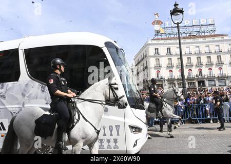 Madrid, Spagna. 12 maggio 2024. Durante il wellcome Real Madrid dopo la vittoria sulla Liga 2024 nella Real Casa de Correos, a Madrid domenica 12 maggio 2024. Crediti: CORDON PRESS/Alamy Live News Foto Stock