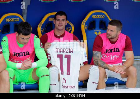 Verona, Italia. 12 maggio 2024. Pietro Pellegri (Torino FC) durante la partita di calcio di serie A tra Hellas Verona e Torino allo Stadio Marcantonio Bentegodi, Nord Est Italia - domenica 12 maggio 2024. Sport - calcio (foto di Paola Garbuioi/Lapresse) credito: LaPresse/Alamy Live News Foto Stock