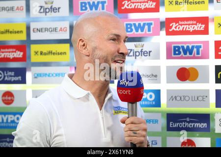 Linz, Austria. 12 maggio 2024. LINZ, AUSTRIA - 12 MAGGIO: Allenatore Christian Ilzer dello Sturm Graz durante la partita Admiral Bundesliga tra LASK e Sturm Graz alla Raiffeisen Arena il 12 maggio 2024 a Linz, Austria .240512 SEPA 07 003 - 20240512 PD4944 credito: APA-PictureDesk/Alamy Live News Foto Stock