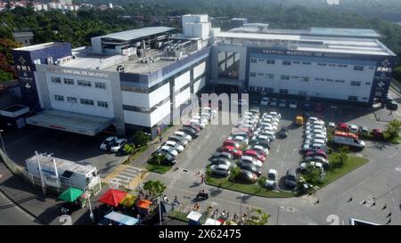 salvador, bahia, brasile - 1 aprile 2024: Facciata dell'ospedale municipale nella città di Salvador Foto Stock