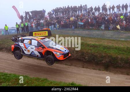 Porto, Portogallo. 12 maggio 2024., affrontano il 4° giorno di gara, durante il Campionato del mondo Rally FIA WRC Vodafone Rally de Portugal 2024 12 maggio, Porto Portogallo crediti: Agenzia fotografica indipendente/Alamy Live News Foto Stock