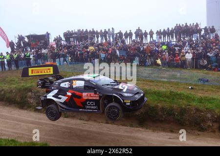 Porto, Portogallo. 12 maggio 2024., affrontano il 4° giorno di gara, durante il Campionato del mondo Rally FIA WRC Vodafone Rally de Portugal 2024 12 maggio, Porto Portogallo crediti: Agenzia fotografica indipendente/Alamy Live News Foto Stock