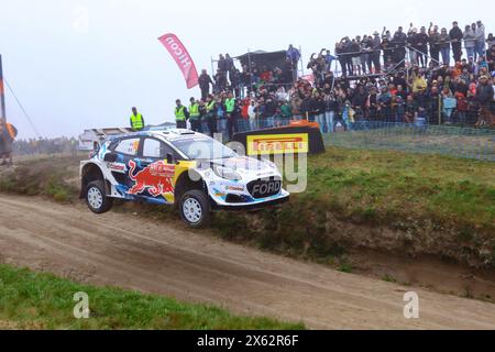 Porto, Portogallo. 12 maggio 2024., affrontano il 4° giorno di gara, durante il Campionato del mondo Rally FIA WRC Vodafone Rally de Portugal 2024 12 maggio, Porto Portogallo crediti: Agenzia fotografica indipendente/Alamy Live News Foto Stock