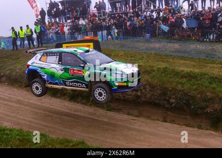 Porto, Portogallo. 12 maggio 2024., affrontano il 4° giorno di gara, durante il Campionato del mondo Rally FIA WRC Vodafone Rally de Portugal 2024 12 maggio, Porto Portogallo crediti: Agenzia fotografica indipendente/Alamy Live News Foto Stock