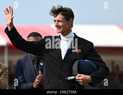 Badminton Estate, Gloucestershire, Regno Unito. 12 maggio 2024. 2024 MARS Badminton Horse Trials 5° giorno; William Fox-Pitt (GBR) annuncia il suo ritiro Credit: Action Plus Sports/Alamy Live News Foto Stock