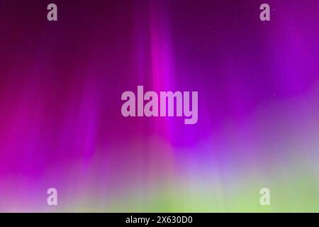 Aurora Boreale sull'Inghilterra nel maggio 2024 Foto Stock