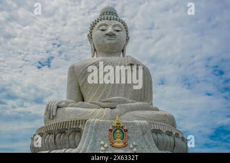 La principale attrazione religiosa turistica del grande Buddha nella provincia di Phuket, Thailandia Foto Stock