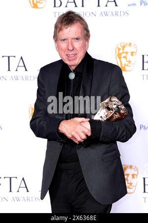 Timothy Spall nella sala stampa dopo aver vinto il premio Leading Actor per il sesto comandamento ai BAFTA TV Awards 2024, alla Royal Festival Hall di Londra. Data foto: Domenica 12 maggio 2024. Foto Stock