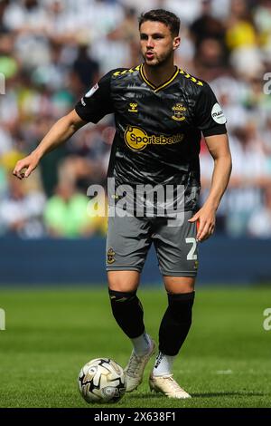 Taylor Harwood-Bellis di Southampton in azione durante il Play-Off del Campionato Sky Bet, semifinale, prima partita West Bromwich Albion vs Southampton al The Hawthorns, West Bromwich, Regno Unito, 12 maggio 2024 (foto di Gareth Evans/News Images) Foto Stock