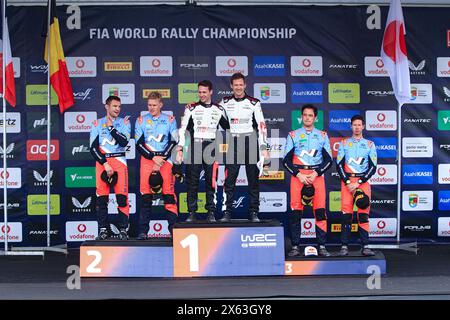 Porto, Portogallo. 12 maggio 2024., in occasione del podio finale Power Stage a Fafe, durante il Campionato del mondo Rally FIA WRC Vodafone Rally de Portugal 2024 12 maggio, Porto Portogallo Credit: Independent Photo Agency/Alamy Live News Foto Stock