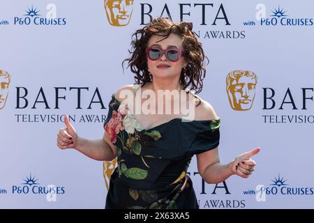 Londra, Regno Unito. 12 maggio 2024. LONDRA, REGNO UNITO - 12 MAGGIO 2024: Helena Bonham Carter partecipa ai BAFTA Television Awards con P&o Cruises alla Royal Festival Hall di Londra, Regno Unito, il 12 maggio 2024. (Foto di Wiktor Szymanowicz/NurPhoto) credito: NurPhoto SRL/Alamy Live News Foto Stock