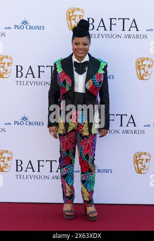 Londra, Regno Unito. 12 maggio 2024. LONDRA, REGNO UNITO - 12 MAGGIO 2024: Gbemisola Ikumelo partecipa ai BAFTA Television Awards con P&o Cruises al Royal Festival Hall di Londra, Regno Unito, il 12 maggio 2024. (Foto di Wiktor Szymanowicz/NurPhoto) credito: NurPhoto SRL/Alamy Live News Foto Stock