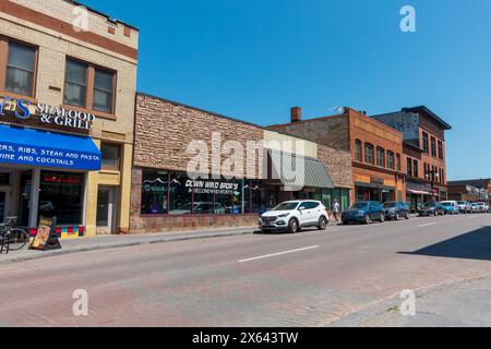 Houghton, MI, USA - 20 giugno 2022: Edificio commerciale Down Wind Sports Foto Stock