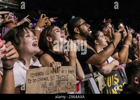 Curitiba, Brasile. 12 maggio 2024. PR - CURITIBA - 05/12/2024 - CURITIBA, LOUIS TOMLINSON SHOW - udienza durante una performance del cantante britannico Louis Tomlinson, alla Ligga Arena di Curitiba/PR, questa domenica (12). Foto: Robson Mafra/AGIF credito: AGIF/Alamy Live News Foto Stock