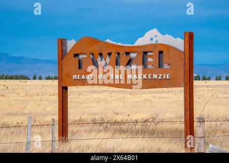 Città di Twizel - nuova Zelanda Foto Stock