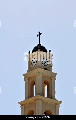 Il campanile della chiesa di San Pietro a Giaffa, Israele Foto Stock