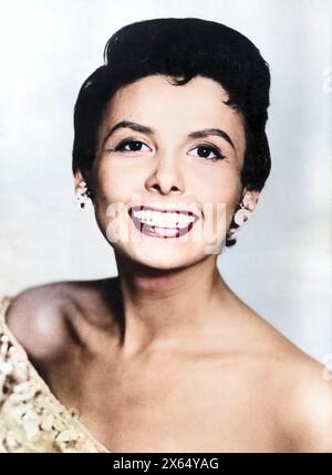 Horne, Lena, 30.6.1917 - 9,5.2010, cantante e scettro americana, ritratto, 1950s, ADDITIONAL-RIGHTS-CLEARANCE-INFO-NOT-AVAILABLE Foto Stock