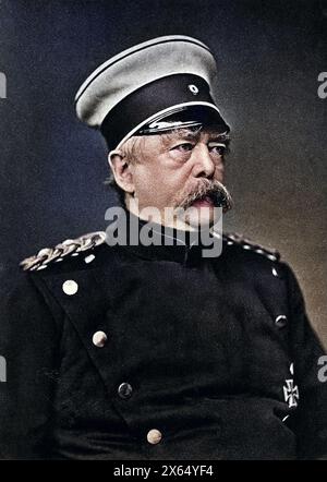 Bismarck, otto von, 1.4.1815 - 30.7,1898, politico tedesco, Cancelliere 21.3.1871 - 20.3,1890, ULTERIORI-DIRITTI-CLEARANCE-INFO-NOT-AVAILABLE Foto Stock
