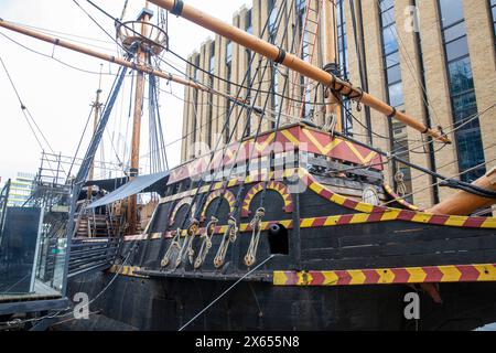 Londra Inghilterra, la Golden Hinde Foto Stock