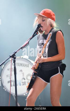 Katie White - The Ting Tings, V2012, Hylands Park, Chelmsford, Essex, Regno Unito - 18 agosto 2012 Foto Stock