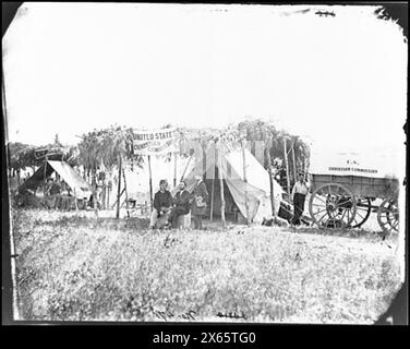 Germantown, Virginia Sede della Commissione cristiana degli Stati Uniti, fotografie della guerra civile 1861-1865 Foto Stock