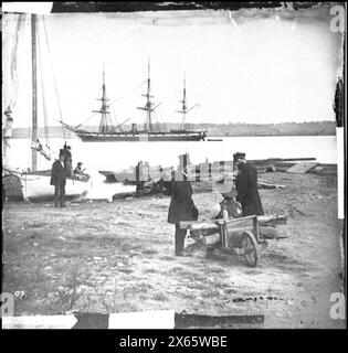 Alexandria, Va.. Fregata a vapore Pensacola, fotografie della guerra civile 1861-1865 Foto Stock