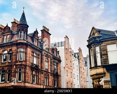 Edifici storici e skyline a Inverness, Scozia Foto Stock