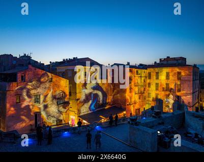 FRANCIA, CORSE-DU-SUD(2A) BONIFACIO, FESTI LUMI Foto Stock